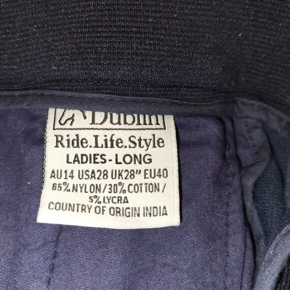 NWOT Women's Dublin Horsewear Full Seat Dressage Riding Breeches - 28 - Picture 5 of 7